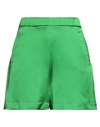The Nina Studio Woman Shorts & Bermuda Shorts Green Size 8 Polyester