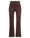 Rebel Queen By Liu •jo Woman Pants Rust Size Xs Polyester, Cotton, Metallic Polyester, Elastane In Red