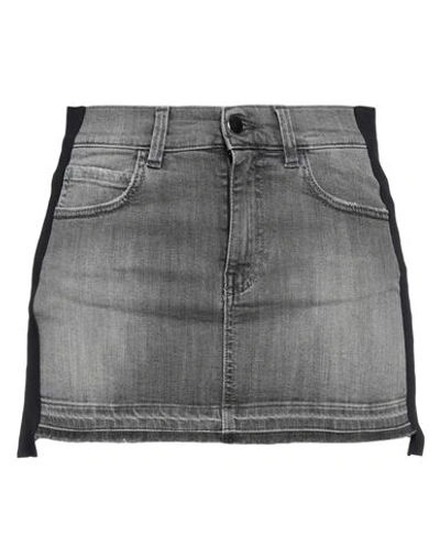 Pinko Woman Denim Skirt Grey Size 25 Cotton, Elastane, Polyamide