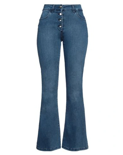 Liu •jo Woman Jeans Blue Size 28 Cotton, Polyester, Elastane