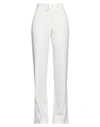 THEMIS Z THEMIS Z WOMAN PANTS IVORY SIZE 6 ACETATE, POLYETHYLENE