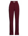 Themis Z Woman Pants Garnet Size 8 Acetate, Polyethylene In Red