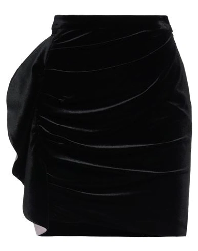 Emporio Armani Woman Mini Skirt Black Size 10 Polyester, Elastane