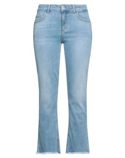 Liu •jo Woman Jeans Blue Size 32 Cotton, Elastane