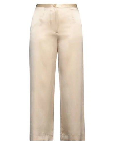 Khaite Woman Pants Beige Size 6 Silk