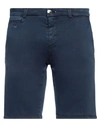 Tramarossa Man Denim Shorts Navy Blue Size 36 Cotton, Polyester, Elastane