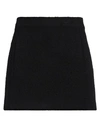 Shop Pinko Woman Mini Skirt Black Size 8 Cotton, Polyester, Acrylic
