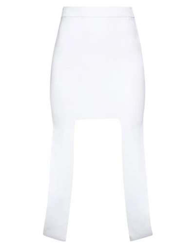 Boyarovskaya Woman Mini Skirt White Size M Viscose, Polyester