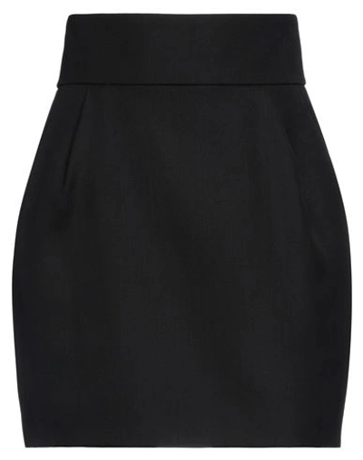 Alexandre Vauthier Woman Mini Skirt Black Size 2 Wool