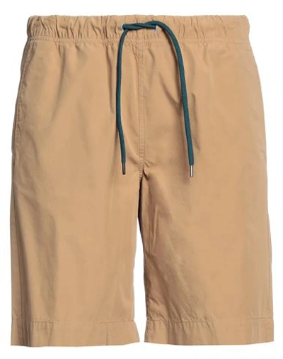 Ps By Paul Smith Ps Paul Smith Man Shorts & Bermuda Shorts Camel Size Xxl Organic Cotton In Beige