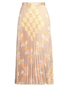 Sandro Woman Maxi Skirt Camel Size 10 Polyester In Beige