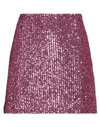 IN THE MOOD FOR LOVE IN THE MOOD FOR LOVE WOMAN MINI SKIRT FUCHSIA SIZE M POLYESTER