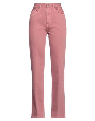 Rouje Woman Denim Pants Pastel Pink Size 28 Cotton
