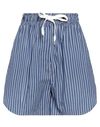 Vicolo Woman Shorts & Bermuda Shorts Blue Size M Cotton, Polyamide, Elastane