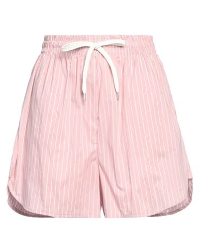 Vicolo Woman Shorts & Bermuda Shorts Pink Size M Cotton, Polyamide, Elastane