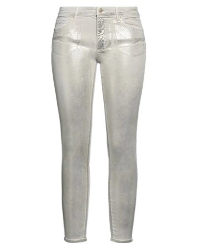 Armani Exchange Woman Jeans Beige Size 29 Cotton, Elastane