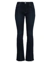 Frame Le Mini Navy Corduroy Bootcut Jean In Blue