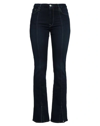 FRAME FRAME WOMAN JEANS BLUE SIZE 27 COTTON, POLYESTER, ELASTANE