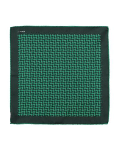 Kiton Man Scarf Green Size - Silk