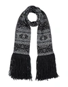 Antonio Marras Woman Scarf Black Size - Virgin Wool, Alpaca Wool, Acrylic