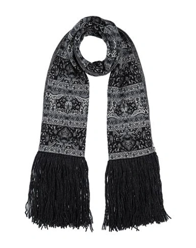 Antonio Marras Woman Scarf Black Size - Virgin Wool, Alpaca Wool, Acrylic