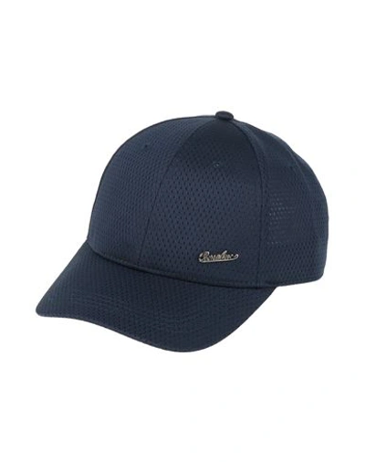 Borsalino Hat Navy Blue Size Onesize Polyester
