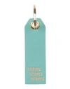Bisous Woman Key Ring Turquoise Size - Leather In Blue