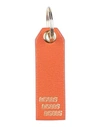 BISOUS BISOUS WOMAN KEY RING ORANGE SIZE - LEATHER
