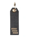 Bisous Woman Key Ring Black Size - Leather