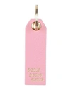 Bisous Woman Key Ring Pink Size - Leather
