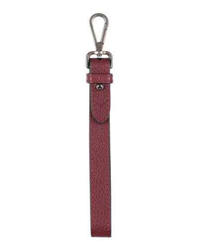 Golden Goose Woman Key Ring Burgundy Size - Leather In Red