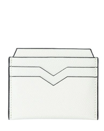 Valextra Woman Document Holder Cream Size - Bull Skin In White