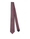 Giorgio Armani Man Ties & Bow Ties Brick Red Size - Silk