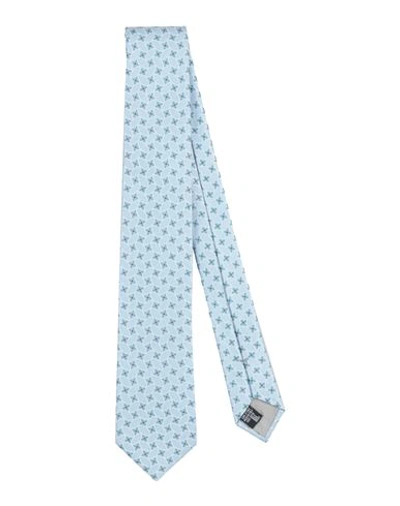 Giorgio Armani Man Ties & Bow Ties Light Blue Size - Silk In Blue
