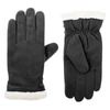 Isotoner Women's Recycled Microsuede Gloves In Lead In Silver