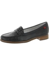 Marc Joseph Sarasota Womens Leather Flat Moccasins In Blue