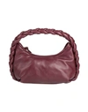 Hereu Woman Handbag Burgundy Size - Soft Leather In Red