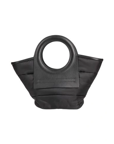 Hereu Woman Handbag Black Size - Soft Leather, Textile Fibers