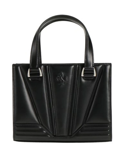 Ferrari Woman Handbag Black Size - Bovine Leather