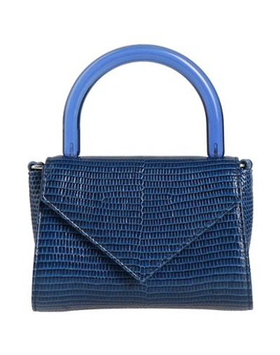 Gedebe Woman Handbag Blue Size - Calfskin