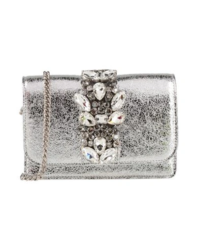 Gedebe Woman Cross-body Bag Silver Size - Leather