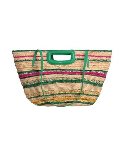 Maje Woman Handbag Beige Size - Textile Fibers