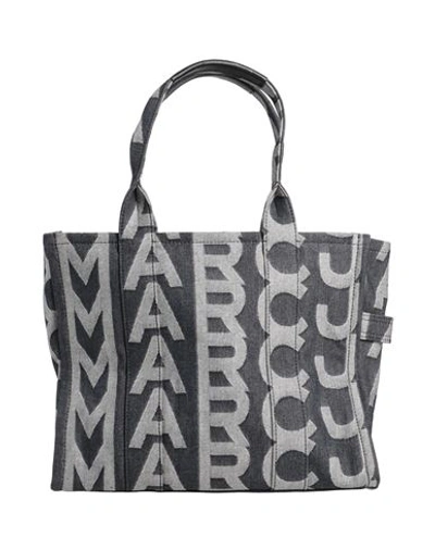 Marc Jacobs Woman Handbag Blue Size - Cotton, Calfskin