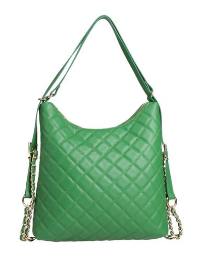 Laura Di Maggio Woman Handbag Emerald Green Size - Leather
