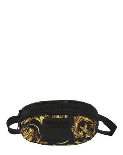 Versace Jeans Baroque Logo Belt Bag Man Belt Bag Black Size - Polyester