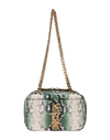 MOSCHINO MOSCHINO SNAKESKIN PRINT SHOULDER BAG WOMAN SHOULDER BAG MULTICOLORED SIZE - TANNED LEATHER