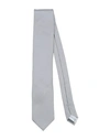 Eton Man Ties & Bow Ties Light Grey Size - Silk