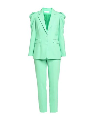 Carla Ruiz Woman Suit Green Size 8 Polyester, Elastane
