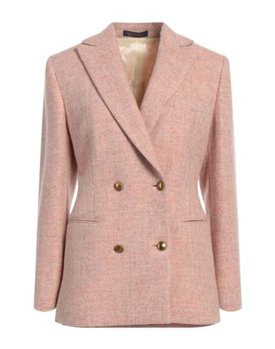 The Gigi Woman Blazer Pastel Pink Size 8 Wool