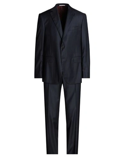 Pal Zileri Man Suit Midnight Blue Size 50 Wool